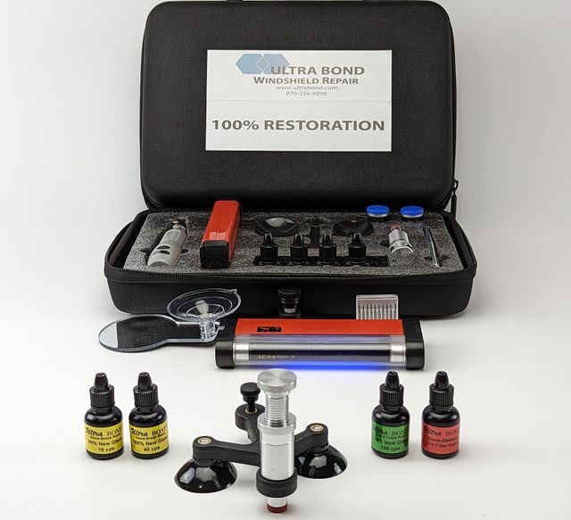 Windshield Repair Kit with Hybrid Injector